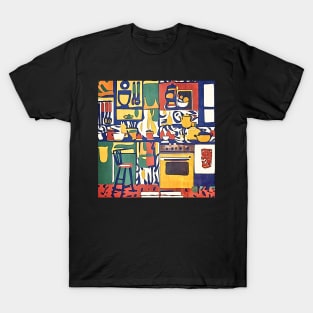 In the kitchen, motif 1-Matisse inspired T-Shirt